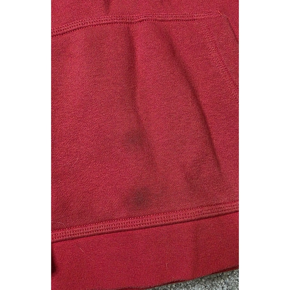 Nike - Boy - Club Pullover Hoodie - Red Size Medium - Picture 2 of 4